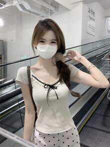 Women Tops - Apricot - View 4