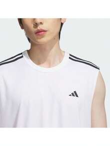 Adidas Unisex BB ALWRLD Quick-Dry Breathable Sports Tank Top KE5907 - White - View 7