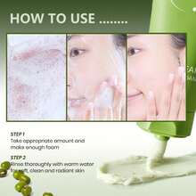 Mung Bean PH-Balanced Cleansing Foam, Gentle Scent-Free Cleansing Base, Professional Non-Comedogenic Standard, Clear Residue Hidden In Pores, Soothe And Calm Irritated Skin, Versatile Facial Mask Cleanser, Essential Korean Skincare, 2.7fl.Oz/80ml - 1 件 - 查看 5