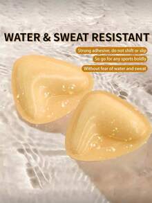 1對可重複使用雙面黏貼式乳貼，增強乳溝，自黏式，適用於無肩帶胸罩、比基尼上衣、泳衣胸罩和運動胸罩 - 彩色 - 查看 12