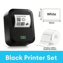 Marklife X2 Portable Thermal Printer Wireless Bluetooth Multifunctional Printer Suitable For Office Labels Stickers Label Maker - Black - View 8