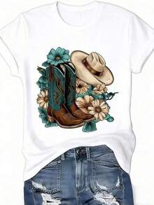 Women T-Shirts - White - View 1