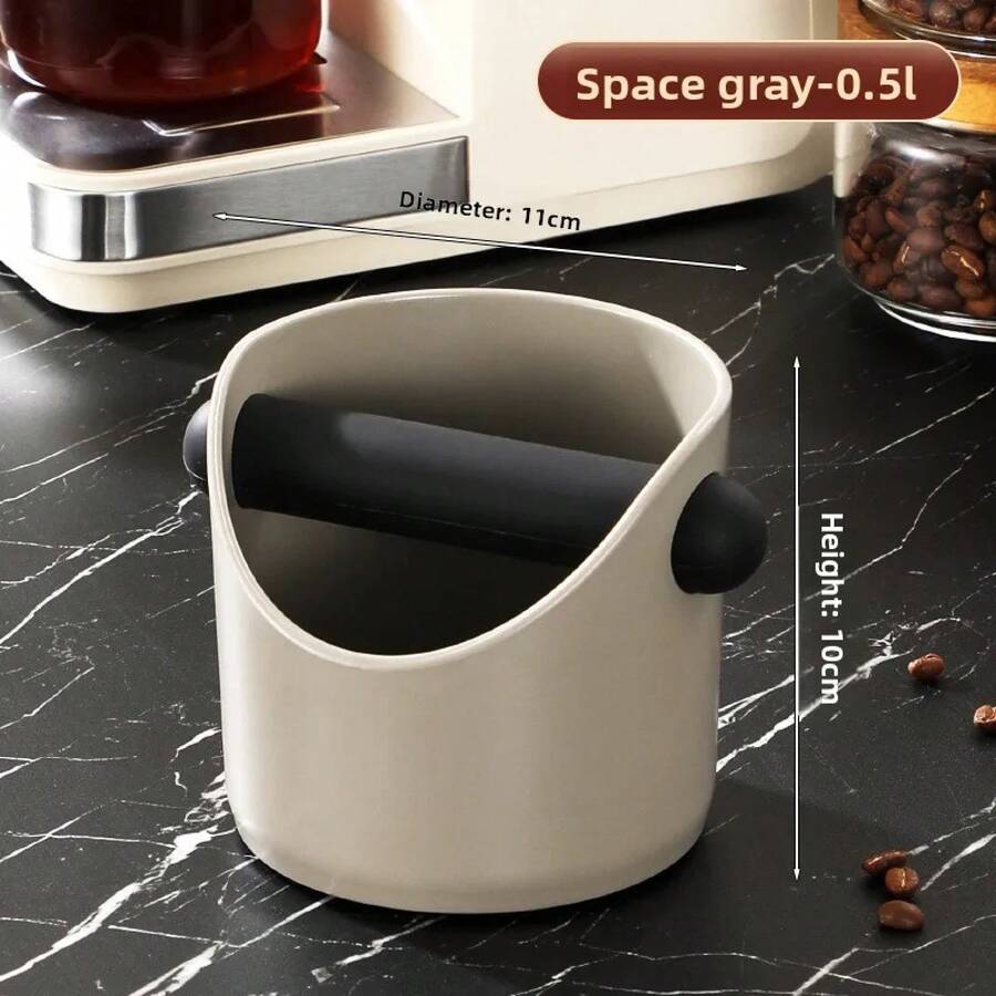 Caja de compactación para espresso italiano con base antideslizante, contenedor para recoger los posos de café, accesorio específico para baristas. - Gris-500ML - Ver 1