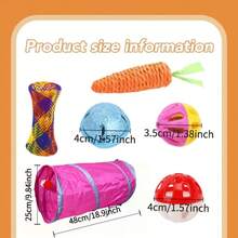 12/21PCS Random Cat Play Tunnel And Pet Toys, Only 21pcs Include Cat Tunnel, Multi-Color, Various Styles, Durable Material, Including Pet Bells, Colorful Springs, Interactive Cat Teaser Wand, Fun Spring Tubes, Suitable For Small Pet Cats - Multicolor - View 2