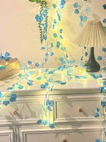 1 dây đèn LED hình lá xanh, đèn dây trang trí hình cây thường xuân nhân tạo, thiết kế lá xanh, chạy bằng pin, dùng để trang trí tường trong nhà/ngoài trời, tạo không khí tiệc tùng, Giáng sinh và ngày lễ, chiếu sáng Giáng sinh, tiệc tùng, trang trí ngày lễ, ánh sáng tạo không khí, đèn treo bền lâu, chống chịu thời tiết, trang trí nhà cửa, thiết lập tiệc tùng, điểm nhấn ấm áp. - màu xanh lá - Xem 12