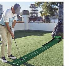 New Single Hole 3D Arrow Style Golf Putting Practice Mat, Portable Indoor/Outdoor Putting Trainer In Stock - Multicolor - View 2