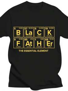 Chemistry Science T-Shirt For Dad: The Essential Element - Black - View 7