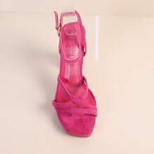 angelica Sandales à talons pour femmes - Fucsia - Voir 2
