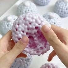 1/3/6 New - Handmade Glutinous Rice Ball Squishy/Burst Bead Fidget Toy, Fluid Stress Relief Ball, Perfect Gift For Birthday, Holiday, Office & Home Use - Green - View 3