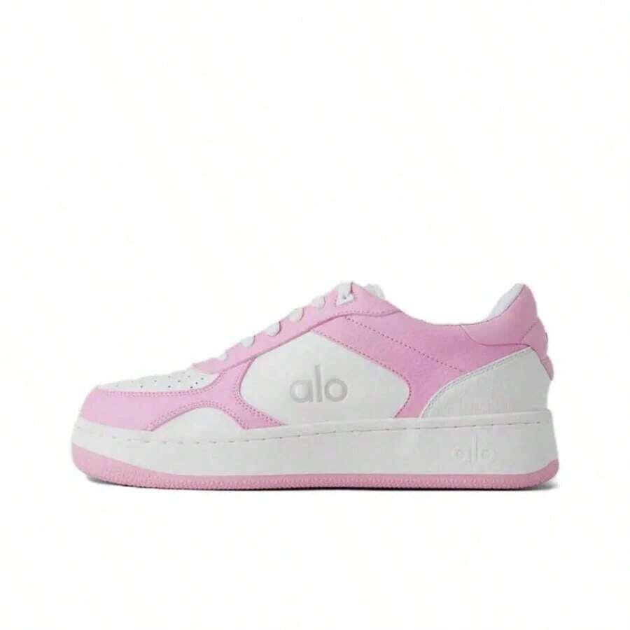 Alo Yoga Recovery Mode Versatile, Lightweight, Anti-Slip, Shock-Absorbing Low-Top Sneaker, Unisex, Pink And White. - A0685U-Rosa - Xem 1