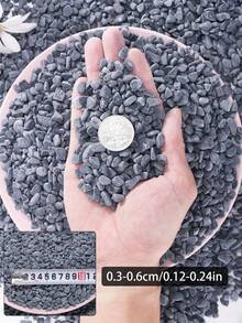 黑色拋光裝飾鵝卵石，適用於花園與居家裝飾石 - 0.12-0.79 英吋拋光石，適用於室內植物、花瓶、戶外花盆、水族箱、魚缸及節日裝飾 - 彩色 - 查看 30