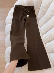 Women Pants - Brown - View 1