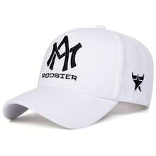 1pc Men's MA ROOSTER Embroidered Baseball Cap, Street Fashion Hat, Outdoor Sun Protection Casual Cap For Spring, Autumn, Travel, Beach - Multicolor - View 3