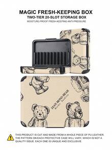 1PC For IQOS ILUMA ONE/ILUMA I ONE/New Iluma I One/ILUMA/ILUMA I /ILUMA PRIME/Iluma I Prime 20 HeatSticks BoX Series Protective Case, Fashionable Minimalist Cartoon Pattern Portable Storage Leather Sleeve, Full Protection Anti-Drop Anti-Fingerprint Wear-Resistant High-End Texture Hard Shell Soft Leather Dual Protection, Perfect Gift Choice, High-End Protective Shell, Unisex Fashion Accessory, Fashionable Patchwork Personalized Appearance Decoration, Business Casual Versatile Style, Precise Hole Position Perfect Fit, Couple Style Unisex, Iqos Series Dedicated Protective Shell, TEREA Storage Box - Brown Bear - View 27