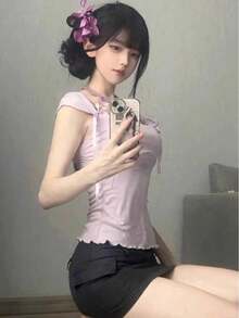 Women Tops - Purple - View 2