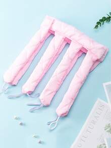 1pc Heatless Octopus Curling Rod, Designed For Women And Girls, Soft Curling Rod, Sleep Curling, Gentle Hair Care, Suitable For Long Hair To Create Big Waves, Gentle Overnight Curling, Soft Satin Sleep Foam Curling Shaping Tool (Black/Blue/Pink) Hair Styling Set, Home Hair Styling Tool Kit - Multicolor - View 4