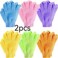 8/16pcs Exfoliating Bath Gloves, Double-Sided Exfoliating Gloves, Suitable For Spa, Massage And Body Scrubbing, Body Scrub Bath Accessories, Daily Cleaning And Hygiene Maintenance - Multicolor - View 7