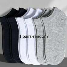 1/3/6/9/15 pares de calcetines de corte bajo cómodos y ligeros de unicolor neutro unisex - Multicolor - Ver 15