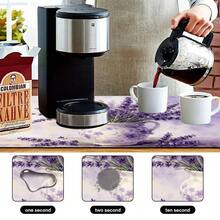 1pc Watercolor Lavender Bouquet Pattern Dish Drying Mat, Highly Absorbent Dish Drainer Pad, Multipurpose Use For Kitchen, Dining Table, Bar Counter, Home Decor, Gift - XYLSD-418 - View 8