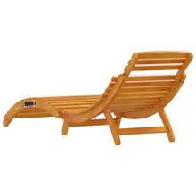 Sun Lounger 2 Pcs Brown 55 X 184 X 64cm Solid Acacia Wood - A - View 7