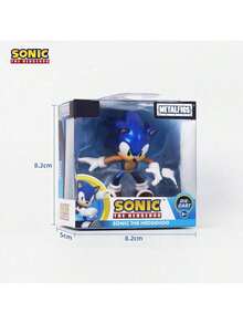 Simba Sonic 壓鑄式音速小子刺蝟公仔 (2.5") – Metalfigs 系列：, 索尼克、泰爾斯或陰影 – 8 歲以上適用金屬收藏品，適合粉絲與收藏家的絕佳禮物 (單入裝) - 彩色 - 查看 8