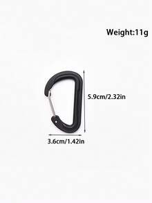 5pcs/10pcs Carabiner Paduan Aluminium Berkualitas Tinggi Baru, Klip Pegas Cor 6D, Klip Ransel, Klip Botol Air, Klip Gantungan Kunci, Cincin D Lepas Cepat 3D - MultiWarna - View 2