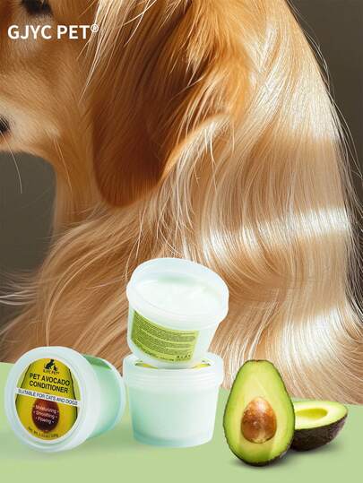 GJYC PET Avocado Dog & Cat Conditioner – Moisturizing & Detangling Formula, PH Balanced For Sensitive Skin & Odor Control, For All Coat Types, 3.53 Oz