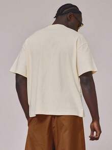 Women's Casual Printed T-Shirt, Short Sleeve And Round Neck, Local Urban Fashion Spring/Summer. Women's Blouses, Women's T-Shirts. 180g (S-XXXL) - 杏 - 查看 4