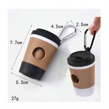 1pc/Minimalist Style/New Pet Waste Bag Set/1 Roll, 15pcs/Thickened/Portable/Outdoor/Dog Walking/Pet Dog/Outdoor Essential/1.5 Mil Thickness - View 3