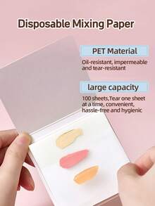 Amortals 6Pcs Base Makeup Tool Gift Set – Foundation Brush, 3 Dual-Use Powder Puffs, Storage Case & 100 Sheets Mixing Paper, Powder-Saving Soft Sponges For Flawless Foundation, Viral Trending Makeup Kit For Beginners & Gift - Multicolor - View 6