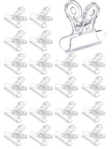 10/5/1pcs Plastic Spring Clips Heavy Duty Transparent Backdrop Clips Suitable For Balloon Arch Kits Birthday Decorations Crafts Photography Studio Woodworking Supplies (Transparent) - Multicolor - View 8