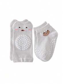 Kids Cartoon Knee Pads Baby Crawling Leg Warmers Set, Toddler Anti-Slip Protective Floor Leg Warmers, Suitable For 1-3 Years Old - Multicolor - View 7
