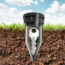 Realistic Sprinkler-Style Hidden Key Box, Outdoor Garden Lawn Waterproof Key Box, Easy To Insert Into Garden Lawn Underground, Waterproof And Corrosion-Resistant, Innovative Design, Highly Practical, High Concealment, Very Convenient - View 7