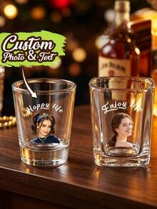 1pc Customized Photo Wine Glass, 2oz Capacity, Printable Photo, Birthday Custom Wine Glass, Personalized Photo Glass, Multi-Functional, Decorative, Mildew-Resistant, Reusable, Easy To Clean, Cute, High-Quality, Modern Stylish, Customizable, Personalized, Unique, Ideal Gift For Him, Ideal Gift For Her - Multicolor - View 11