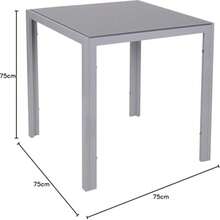 Dining Table And Chairs Set 2/4, Square Kitchen Dining Room Set Kitchen Table With 2/4 Chairs, Space Saving For Small Space Apartment, Dining Room, Kitchen, Black Table With 2/4 Chairs - Light Grey - View 7