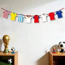 49 Pieces Of 2026 World Cup Party Decorations, World Cup Football Themed Flags, Field Decoration Supplies, Suitable For Outdoor, Party, Bedroom Decoration - Upgraded - View 5