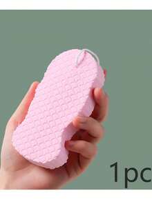 1pc Fish Scale Texture Bath Sponge - Featuring A Unique Fish Scale Texture Design, This Bath Sponge Is Exceptionally Soft To The Touch And Also Has A Unique 3D Texture. - Multicolor - View 9