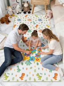 1PC Cartoon Patterned Children'S Carpet, Polyester Game Mat, Anti Suitable For Children And Teenagers' Daily Play In Bedrooms And Living Rooms - Multicolor - View 1