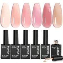 Beetles Nude Gel Nail Polish Set - 6 Colors Nude Pink Brown Neutral Jelly Gel Polish Kit - Drunken Rose - View 7