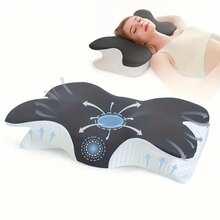 Ergonomic Memory Foam Butterfly Neck Pillow, Suitable For Side Sleepers, Back Sleepers, And Stomach Sleepers - Butterfly-shaped Memory Pillow - View 1