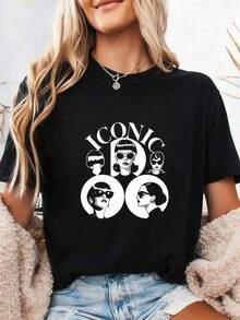 Women T-Shirts - Black - View 1