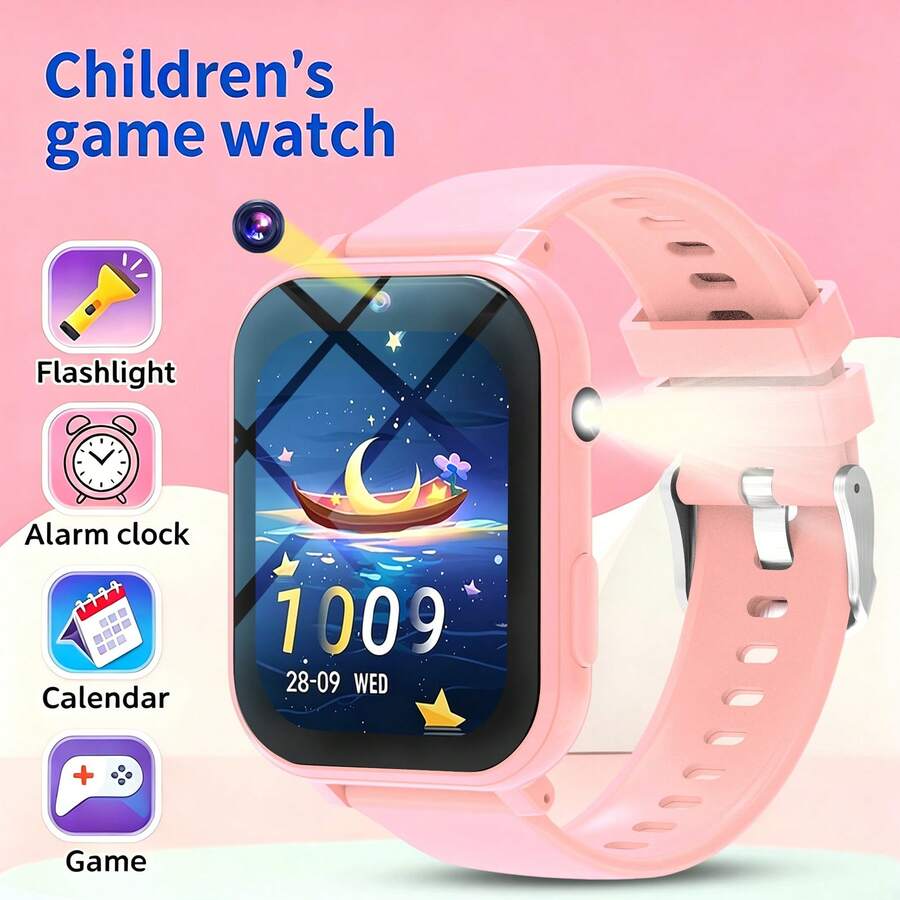 1.83 Inch Children's Smart Watch With Camera, Photo Album, Games, Calculator/Calendar/LED Flashlight, Unisex For Boys And Girls - Multicolor - View 1