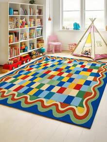 1pc Cute Cartoon Pattern Play Area Rug, ABC Educational Play Mat/Floor Mat, With Letters/Animal Patterns Spring Summer, Outdoor Theme, Fade-Resistant Large Size Play Rug, Floor Mat, Living Room Bedroom, Playroom, Home Decor - Multicolor - View 4