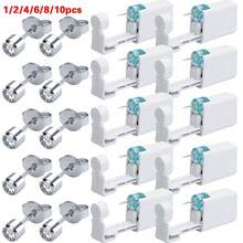 1/2/4/6/8/10PCS Disposable Ear Piercing Gun Built-In Silver White Diamond Stud Earrings For Home Self Ear Piercing Kit - Multicolor - View 3