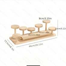 Estantería de almacenamiento de escritorio de madera minimalista de varios niveles para el hogar, soporte para decoración de figuritas y exhibición de plantas en maceta - Ver 6