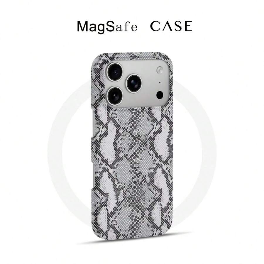1pc Crocodile Skin Pattern Magnetic Wireless Charging 2-In-1 Phone Case, Suitable For IPhone 17 Pro Max/16 Pro Max/15 Plus/15 Pro/15/14 Pro Max/14 Plus/14 Pro/14/13 Pro Max/13 Pro/13/12 Pro Max/12 Pro/12 11, Suitable Gift For Boyfriend/Girlfriend - Multicolor 1 - View 1