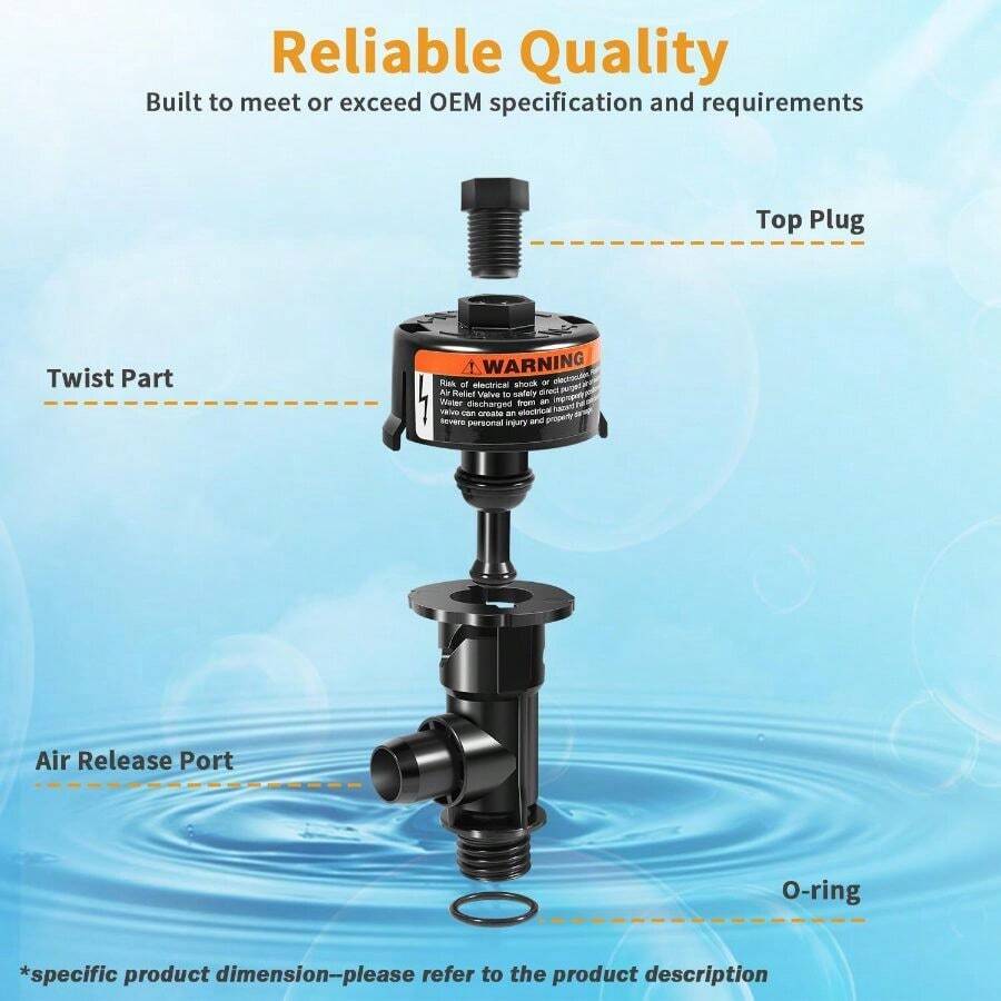 98209803 High Flow Manual Relief Relief Manual Assembly Pool And Spa 98209800 - C - View 1