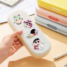 100 Pcs MINISO Crayon Shin-Chan Anime Stickers, -Cut Decals, Cute Labels For Water Bottle Laptop Phone Skateboard Luggage Scrapbooking Journaling, DIY Crafts Planner Decoration Arts - Red - View 9