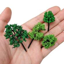 20/25/27入/袋 4-12CM 混裝人造微型植物樹組 DIY 景觀模型場景假樹景觀配件 - As photos - 查看 10