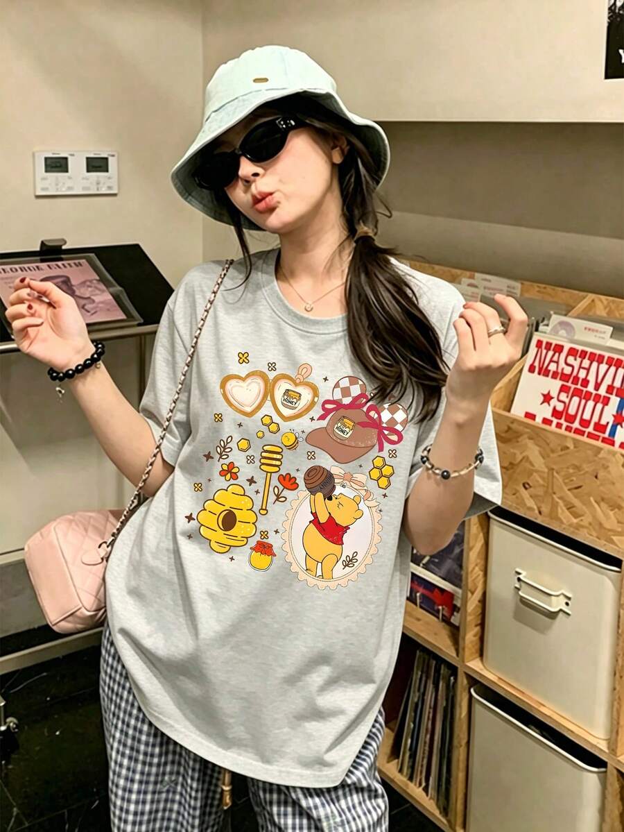 Disney Women T-Shirts - Grey - View 1
